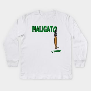 Maligator Bite Kids Long Sleeve T-Shirt